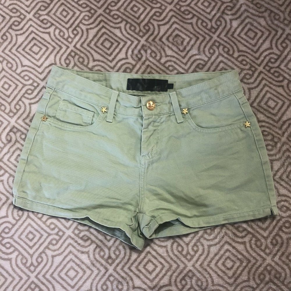 VERSACE FOR RIACHUELO Denim Shorts Mint Guararapes